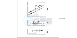 CBF600N9 Europe Direct - (ED) drawing HEATED GRIP ATT. KIT