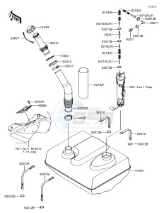 JET SKI ULTRA 310X JT1500LEF EU drawing Fuel Tank