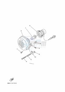 YFM450FWB KODIAK 450 (BJ5E) drawing HEADLIGHT