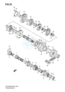 GSX-R600 (E2) drawing TRANSMISSION