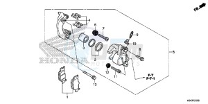 NSS300D Forza - NSS300D UK - (E) drawing REAR BRAKE CALIPER