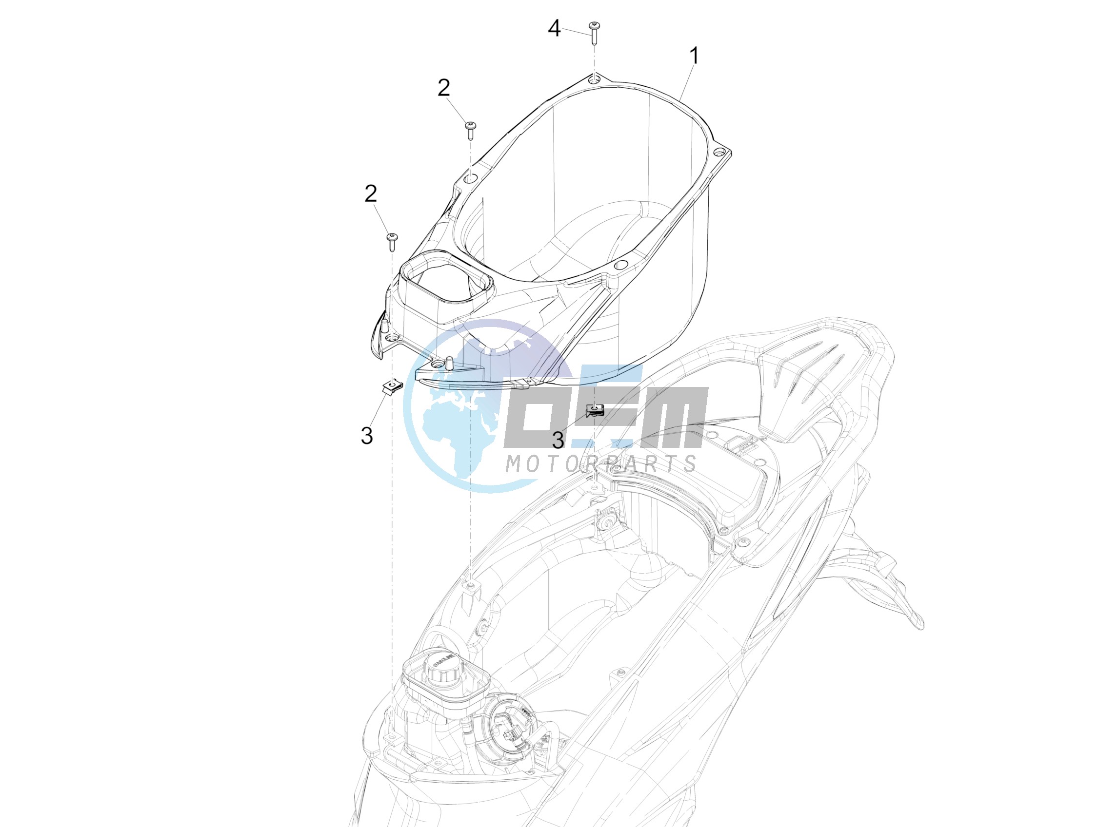 Helmet housing - Undersaddle