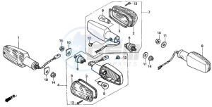 CB600F2 CB600S drawing WINKER (2)