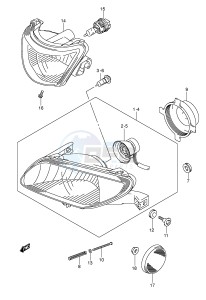 LT-A700X (E28-E33) drawing HEADLAMP