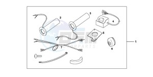 VT750C9 E / KMH drawing GRIP HEATER CUSTOM'S