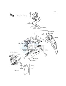 KLX125 KLX125CDS XX (EU ME A(FRICA) drawing Rear Fender(s)