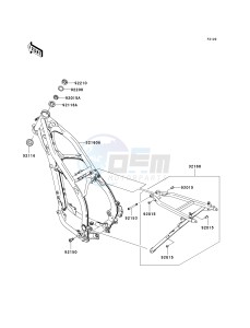 KX 250 N [KX250F](N2) N2 drawing FRAME