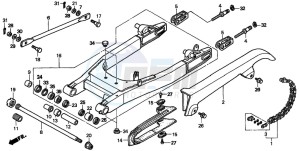 VT750DC SHADOW drawing SWINGARM