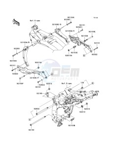 ZR 1000 B [Z1000 EUROPEAN] (B7F-B9F) B7F drawing ENGINE MOUNT