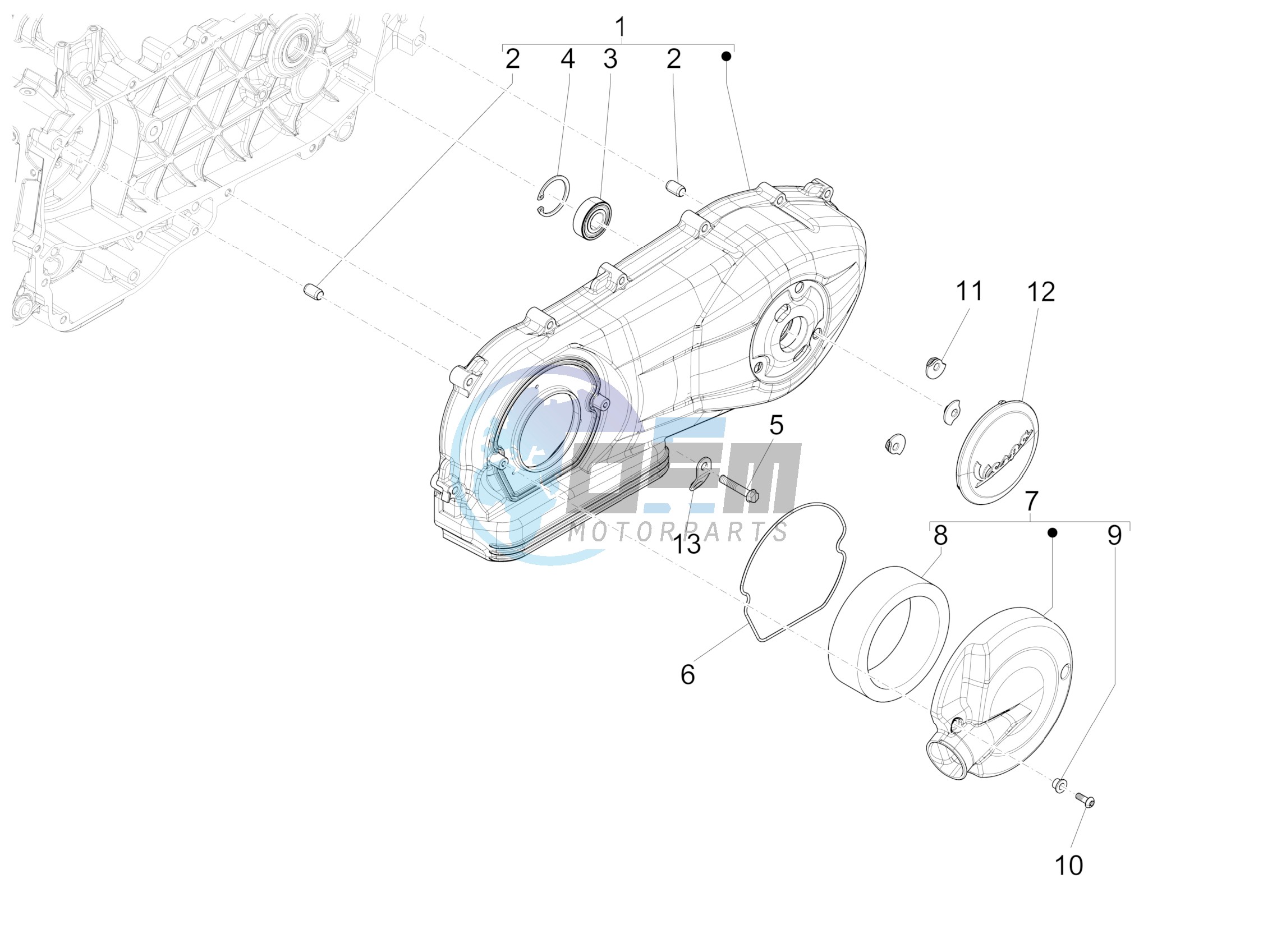 Crankcase cover - Crankcase cooling