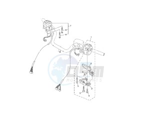 XP T-MAX 530 drawing HANDLE SWITCH AND LEVER