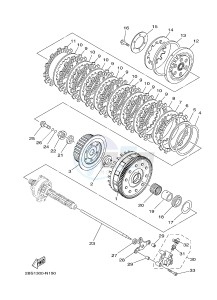 XT1200Z SUPER TENERE ABS (2BSC) drawing CLUTCH