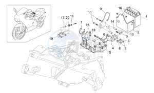 RS 125 Tuono drawing Electrical system II