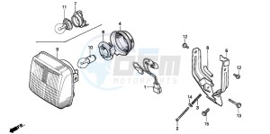 PK50S drawing HEADLIGHT