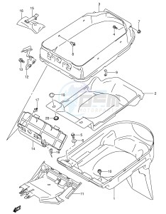 AN400 (E2) Burgman drawing HELMET BOX