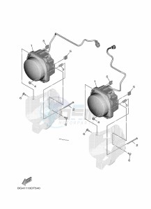 YXE850EN YXE85WPHM (BAND) drawing HEADLIGHT