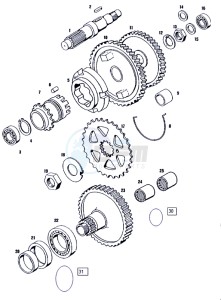 LUXE_E-START_EX_25-45kmh 50 drawing Countershaft-mainshaft