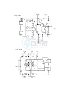 EN 500 A [VULCAN 500] (A6-A7) [VULCAN 500] drawing CRANKCASE BOLT PATTERN