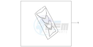 CBR1000RA9 U / ABS drawing TANK PAD HRC LOGO