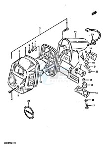 DR125S (E2) drawing REAR COMBINATION LAMP (E1, E4, E6, E15, E21, E24)