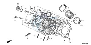 NC700SDC drawing CYLINDER HEAD