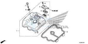 CBR300RAF CBR300RA Europe Direct - (ED) drawing CYLINDER HEAD COVER