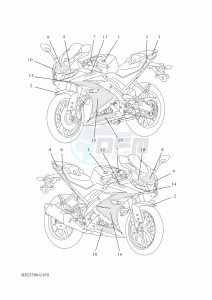 YZF125-A YZF-R125 (B5G3) drawing GRAPHIC & EMBLEM