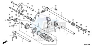 VFR1200XLE CrossTourer 2ED drawing GEARSHIFT DRUM (VFR1200X/XA/XL)