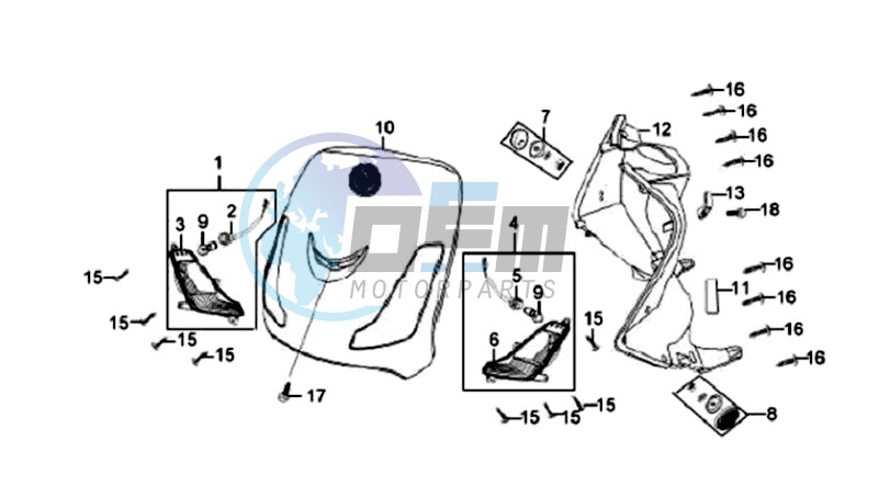 FR PLATE / INNER PROTECTOR / INDICATORS