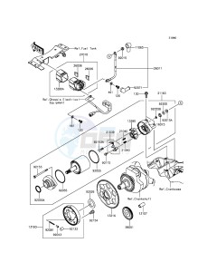 NINJA 300 ABS EX300BEF XX (EU ME A(FRICA) drawing Starter Motor