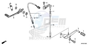 CBR1000SAG CBR1000 ED drawing PEDAL