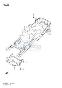 GSX650F (E21) Katana drawing REAR FENDER (GSX650FL1 E21)