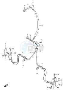 LT-F250 (E24) drawing FRONT BRAKE HOSE