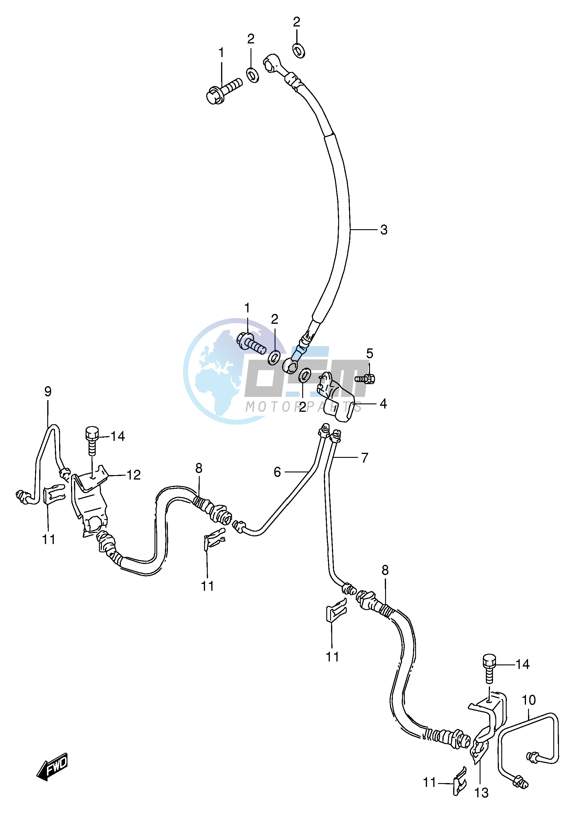 FRONT BRAKE HOSE