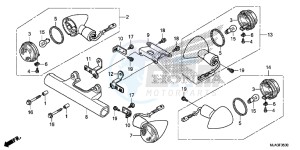 VT750CSD Shadow - VT750CS-D 2ED - (2ED) drawing WINKER (VT750C/CA/CS)