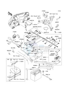 ZX 900 E [NINJA ZX-9R] (E1-E2) [NINJA ZX-9R] drawing CHASSIS ELECTRICAL EQUIPMENT