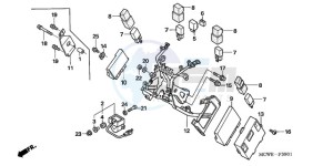 VFR800A9 Ireland - (EK / ABS MME TWO) drawing COWL STAY (VFR800A)