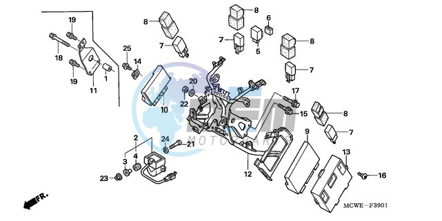 COWL STAY (VFR800A)