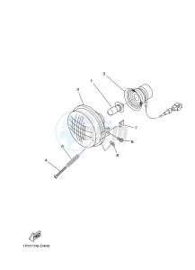 YFM350FWA YFM350DE GRIZZLY 350 4WD (1NSD 1NSE 1NSF) drawing HEADLIGHT