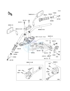 ER 650 A [ER-6N (AUSTRALIAN] (A6F-A8F) A6F drawing HANDLEBAR