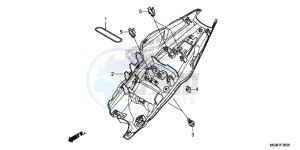 CB600FAD Hornet - CB600F ABS England - (3ED) drawing REAR FENDER