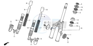 PK50M WALLAROO drawing FRONT FORK