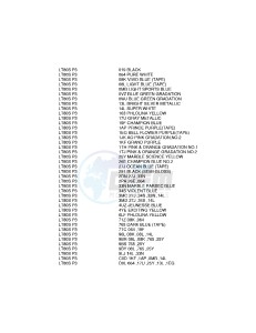 LT80 (P3) drawing * COLOR CHART *