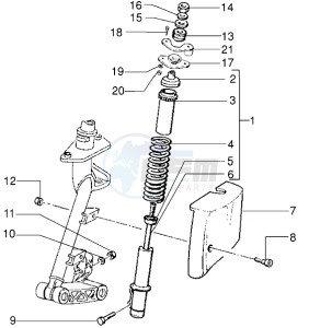 ET4 125 drawing Front shock absorber