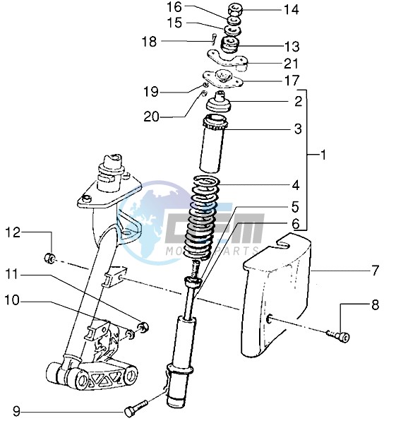 Front shock absorber