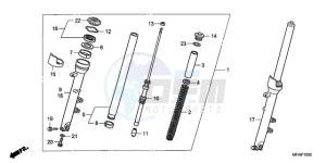 CBF10009 F / CMF drawing FRONT FORK