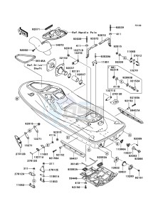 JET SKI STX-15F JT1500A8F FR drawing Hull