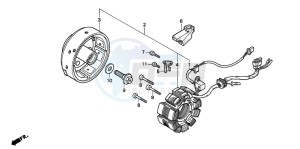 CB250 NIGHTHAWK drawing GENERATOR