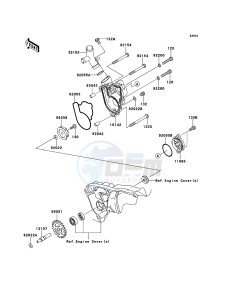 KX250F KX250ZDF EU drawing Water Pump