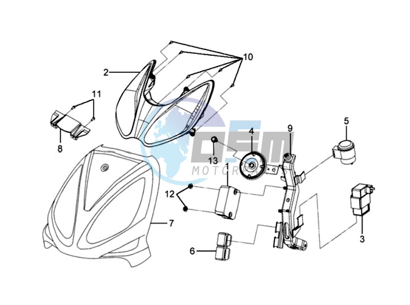 HEAD LIGHT / FR PLATE